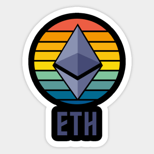 Etherum ETH Logo Coin HODL Sticker